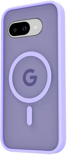 Google Pixel 9a Hoesje met MagSafe Back Cover Matte Paars afbeelding 4