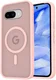 Google Pixel 9a Hoesje met MagSafe Back Cover Matte Roze
