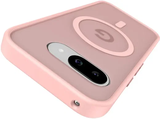 Google Pixel 9a Hoesje met MagSafe Back Cover Matte Roze afbeelding 6