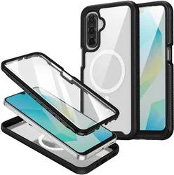 Samsung Galaxy A26 Hoesje Full Protect 360° Cover met MagSafe Zwart afbeelding