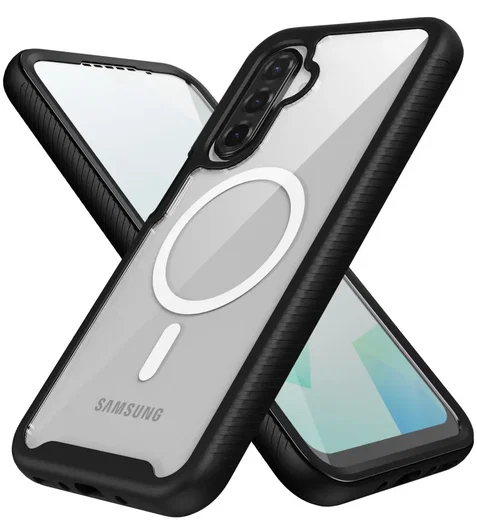 Samsung Galaxy A26 Hoesje Full Protect 360° Cover met MagSafe Zwart afbeelding 6