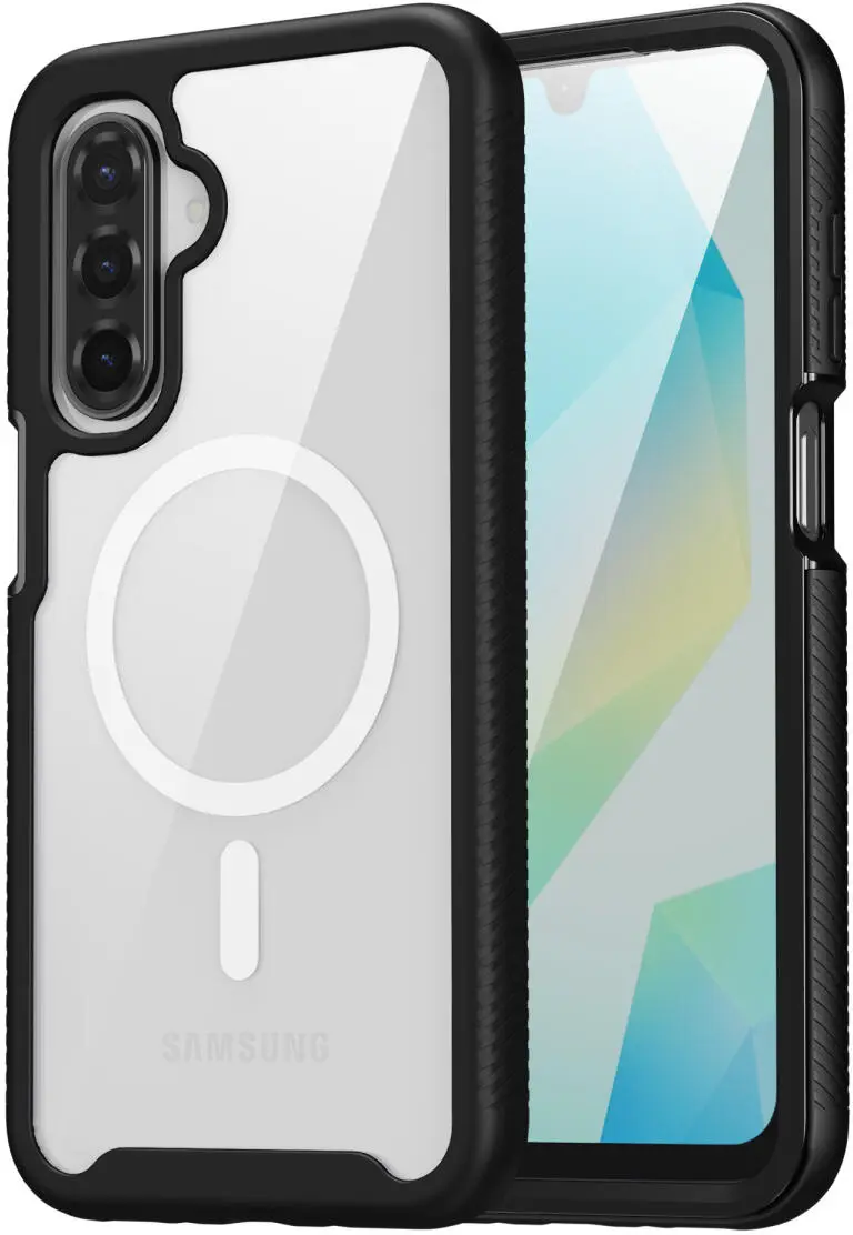Samsung Galaxy A26 Hoesje Full Protect 360° Cover met MagSafe Zwart afbeelding 7