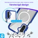 Samsung Galaxy A26 Hoesje Full Protect 360° Cover met MagSafe Blauw afbeelding 3
