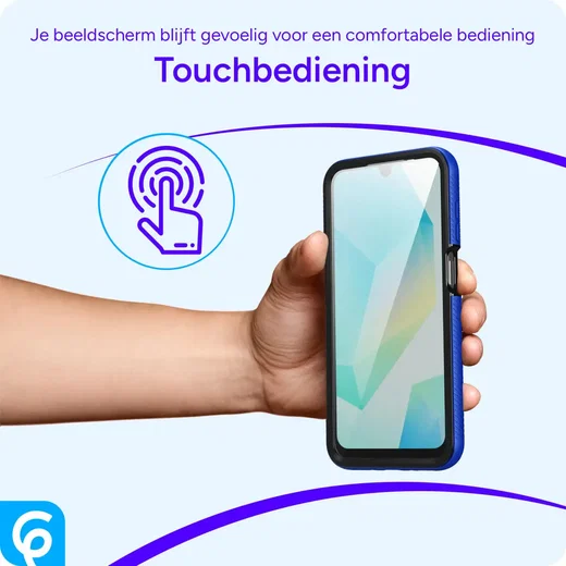 Samsung Galaxy A26 Hoesje Full Protect 360° Cover met MagSafe Blauw afbeelding 4