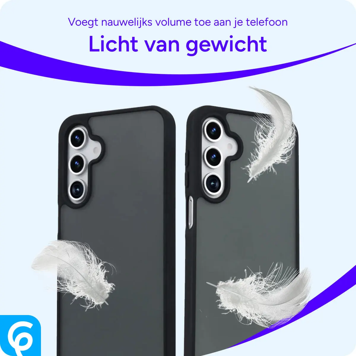 Samsung Galaxy A16 Hoesje Back Cover Matte Zwart afbeelding 3