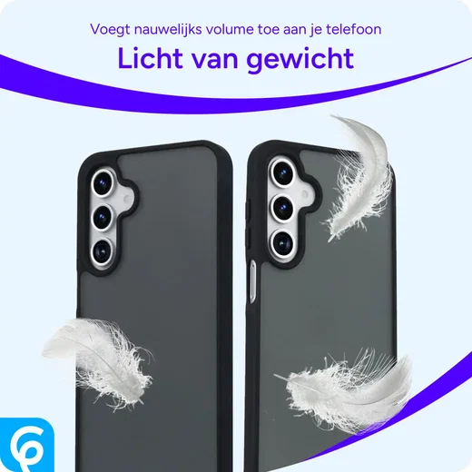 Samsung Galaxy A16 Hoesje Back Cover Matte Zwart afbeelding 3