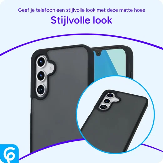 Samsung Galaxy A16 Hoesje Back Cover Matte Zwart afbeelding 4