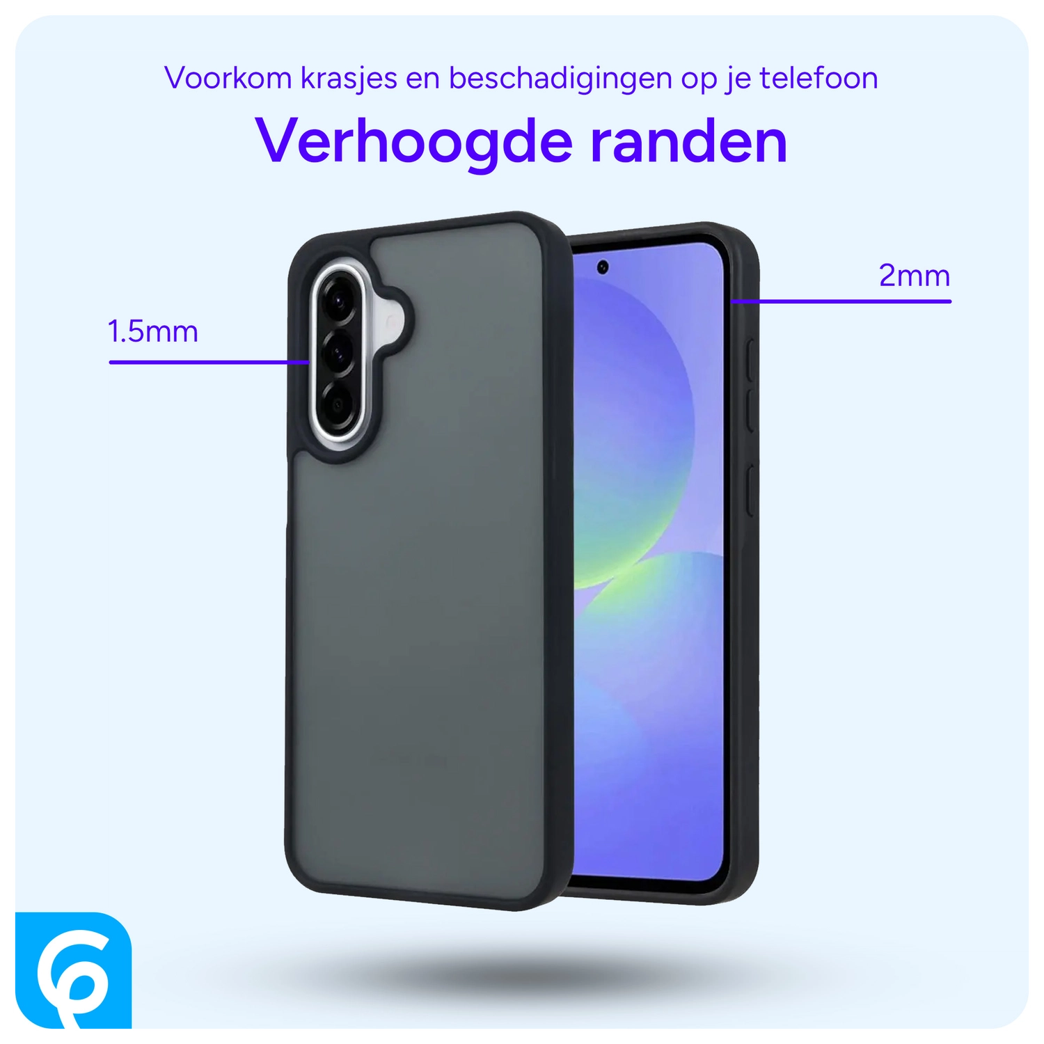 Samsung Galaxy A56 Hoesje Back Cover Matte Zwart afbeelding 2
