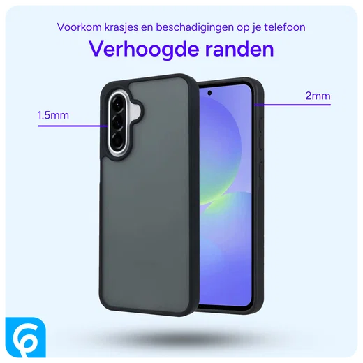 Samsung Galaxy A56 Hoesje Back Cover Matte Zwart afbeelding 2