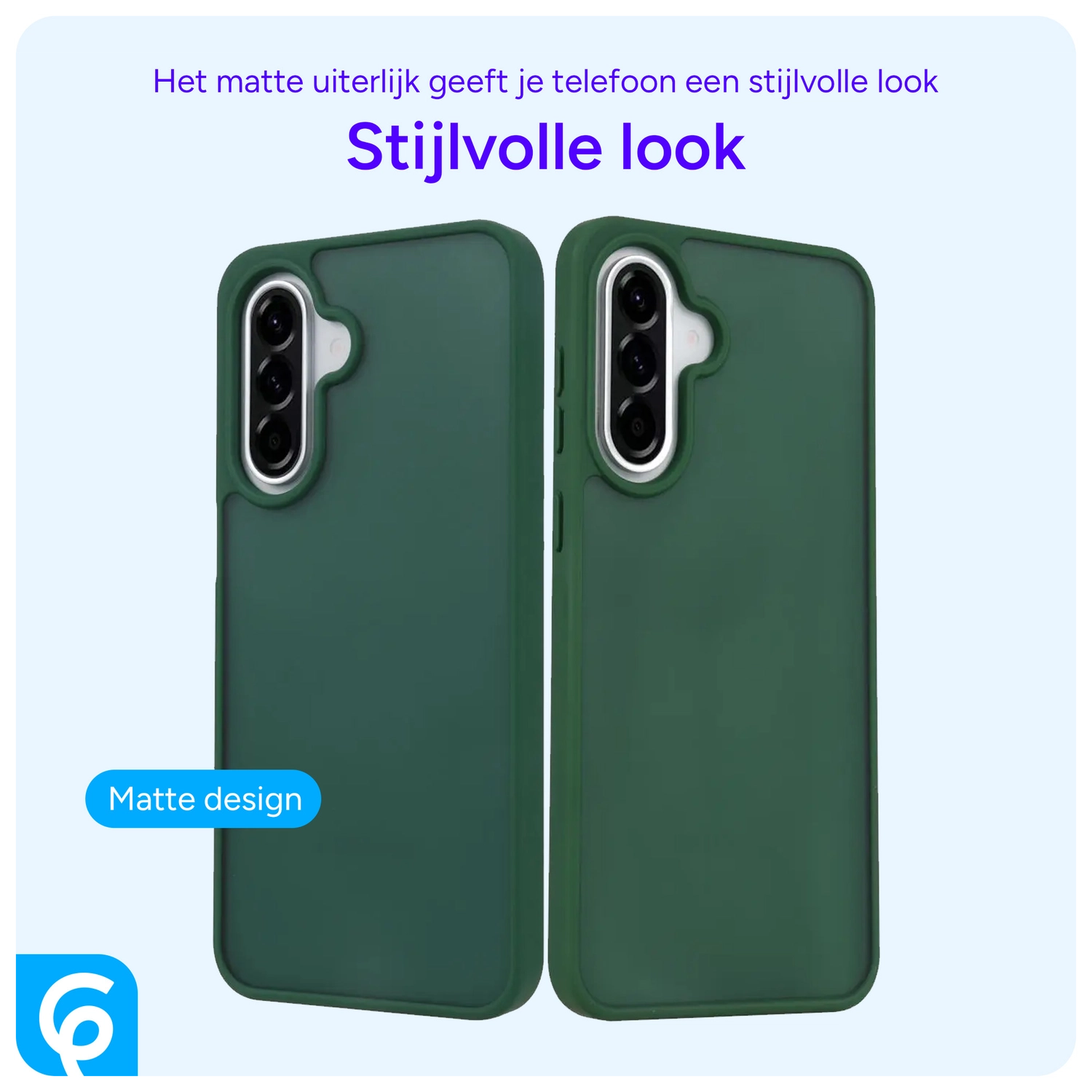 Samsung Galaxy A56 Hoesje Back Cover Matte Groen afbeelding 3