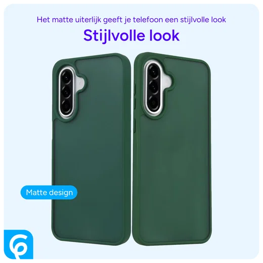 Samsung Galaxy A56 Hoesje Back Cover Matte Groen afbeelding 3