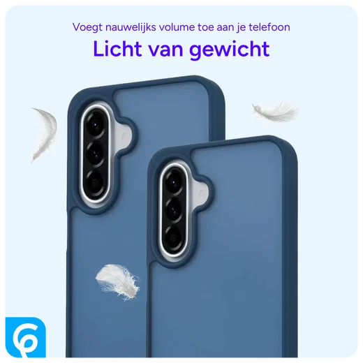 Samsung Galaxy A56 Hoesje Back Cover Matte Blauw afbeelding 4