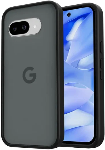 Google Pixel 9a Hoesje Back Cover Matte Zwart afbeelding 1