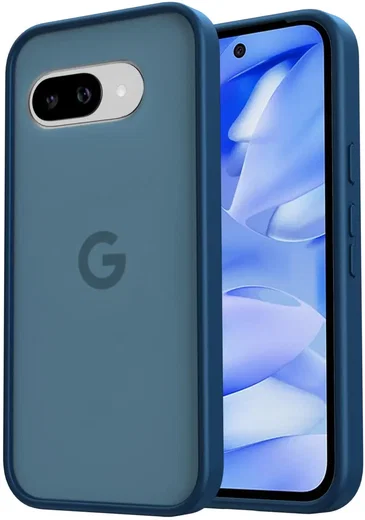 Google Pixel 9a Hoesje Back Cover Matte Blauw afbeelding 1