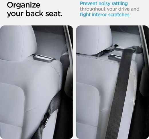Spigen Tesla Model Y Auto Achterbank Gordel Houder Hoofdsteun Zwart afbeelding 3