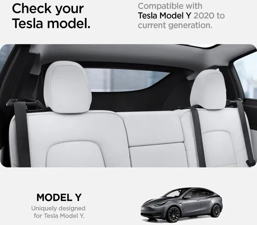 Spigen Tesla Model Y Auto Achterbank Gordel Houder Hoofdsteun Zwart afbeelding 5