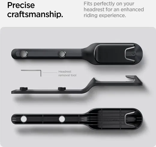 Spigen Tesla Model Y Auto Achterbank Gordel Houder Hoofdsteun Zwart afbeelding 7