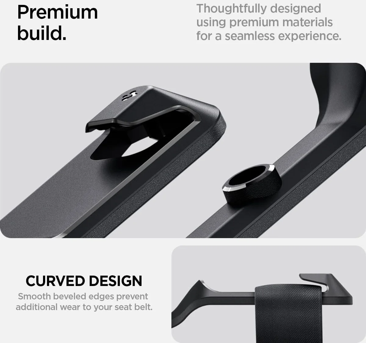 Spigen Tesla Model Y Auto Achterbank Gordel Houder Hoofdsteun Zwart afbeelding 8