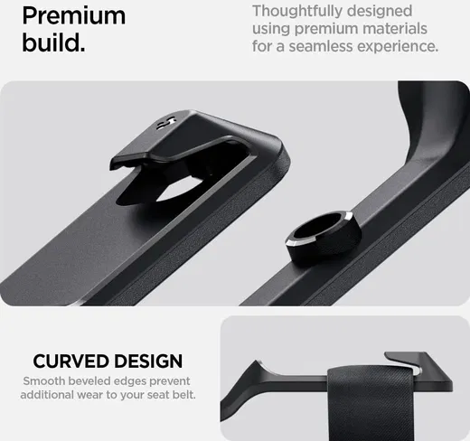 Spigen Tesla Model Y Auto Achterbank Gordel Houder Hoofdsteun Zwart afbeelding 8