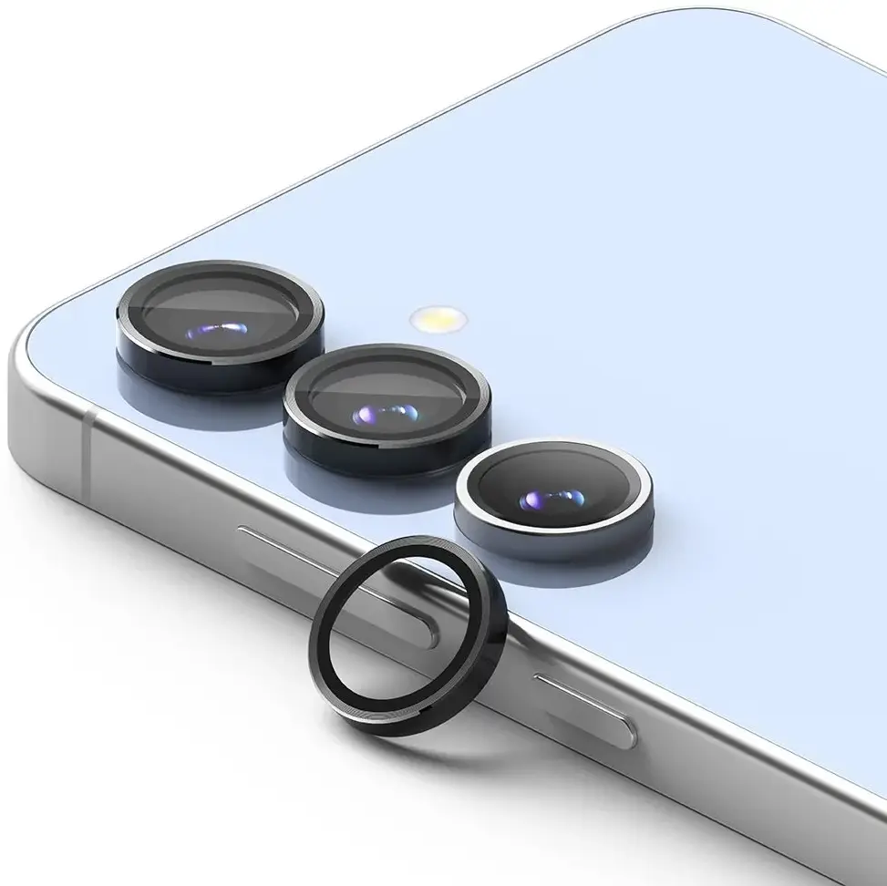 Ringke Frame Glass Samsung Galaxy S24 FE Camera Protector Zwart afbeelding 3