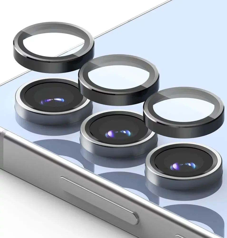 Ringke Frame Glass Samsung Galaxy S24 FE Camera Protector Zwart afbeelding 4