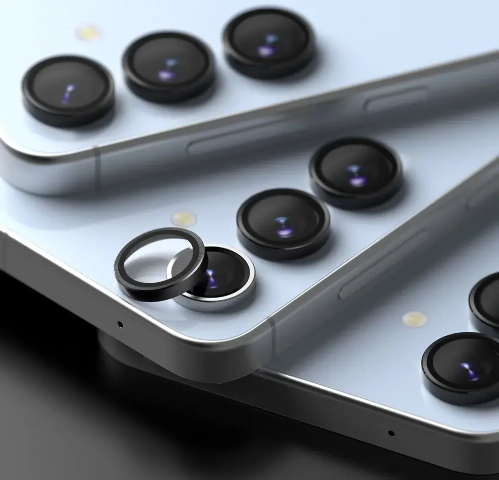 Ringke Frame Glass Samsung Galaxy S24 FE Camera Protector Zwart afbeelding 5