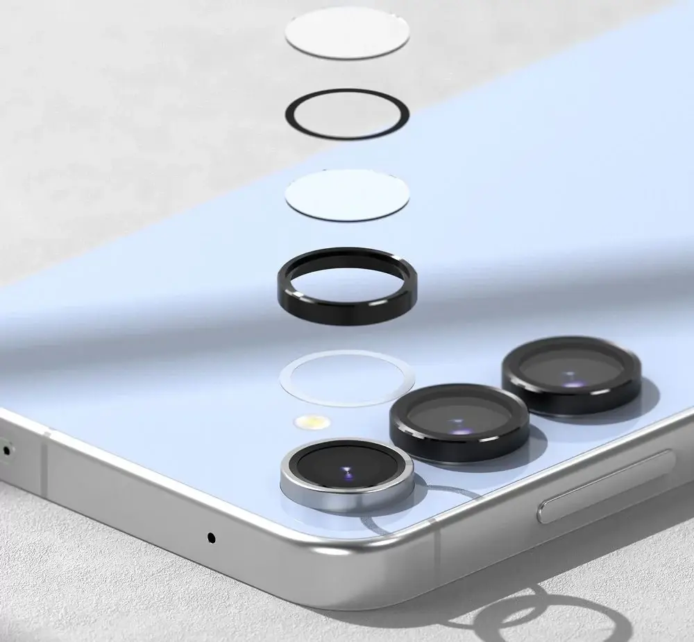 Ringke Frame Glass Samsung Galaxy S24 FE Camera Protector Zwart afbeelding 7