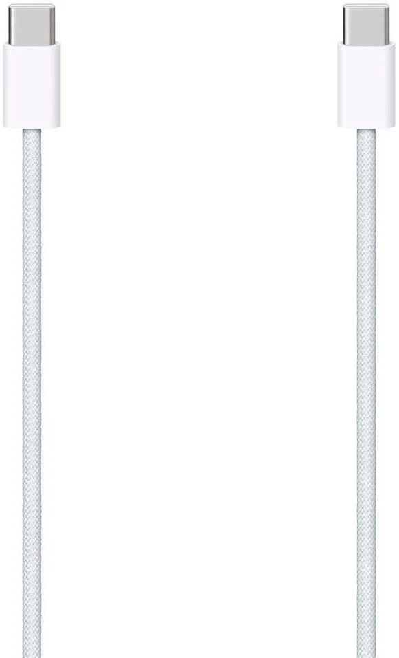 Originele Apple Geweven USB-C naar USB-C Kabel 1 Meter 60W Wit afbeelding 1