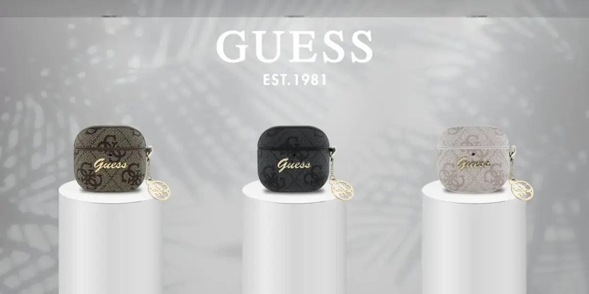 Guess AirPods 4 Hoesje Duurzaam Premium Eco-leder zwart afbeelding 4