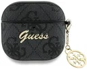Guess AirPods 4 Hoesje Duurzaam Premium Eco-leder zwart
