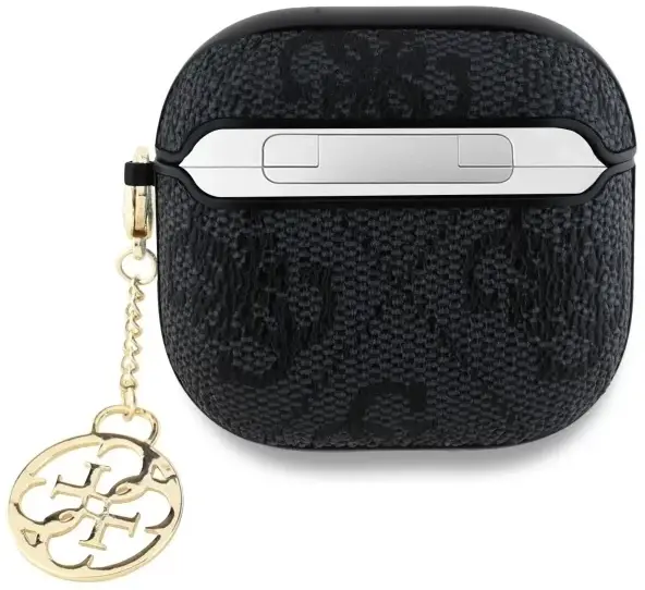 Guess AirPods 4 Hoesje Duurzaam Premium Eco-leder zwart afbeelding 2