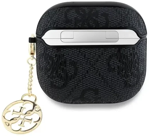 Guess AirPods 4 Hoesje Duurzaam Premium Eco-leder zwart afbeelding 2