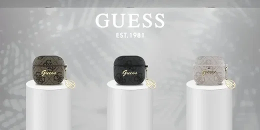 Guess AirPods 4 Hoesje Duurzaam Premium Eco-leder Bruin afbeelding 3