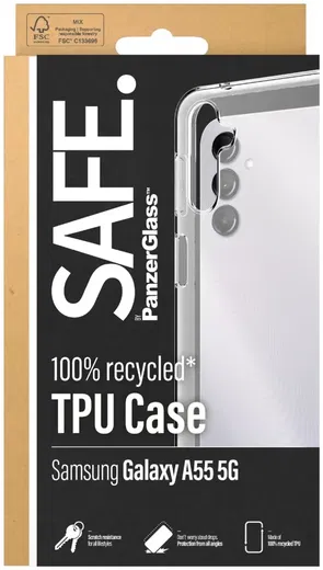 PanzerGlass SAFE Samsung Galaxy A55 Hoesje TPU Back Cover Transparant afbeelding 4