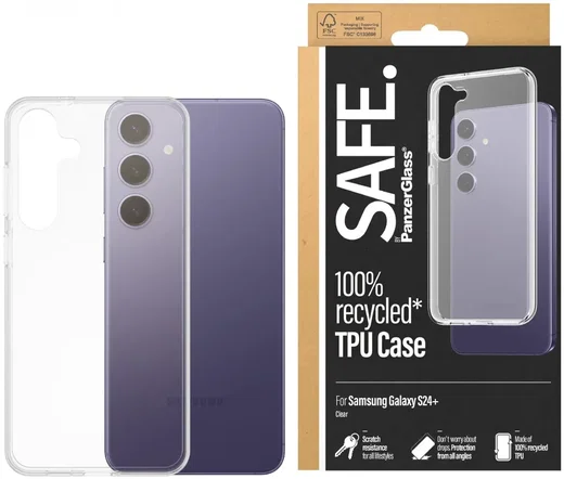 PanzerGlass SAFE Samsung Galaxy S24 Plus Hoesje TPU Back Cover Transparant afbeelding 1