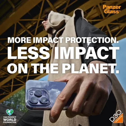 PanzerGlass HardCase D3O Apple iPhone 15 Plus Hoesje Back Cover Transparant afbeelding 3