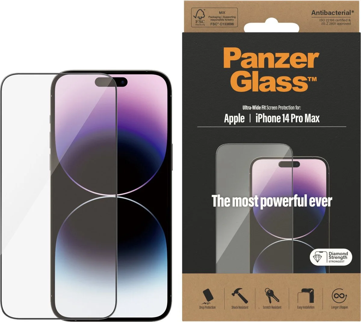 PanzerGlass Ultra-Wide Apple iPhone 14 Pro Max Screen Protector afbeelding 1
