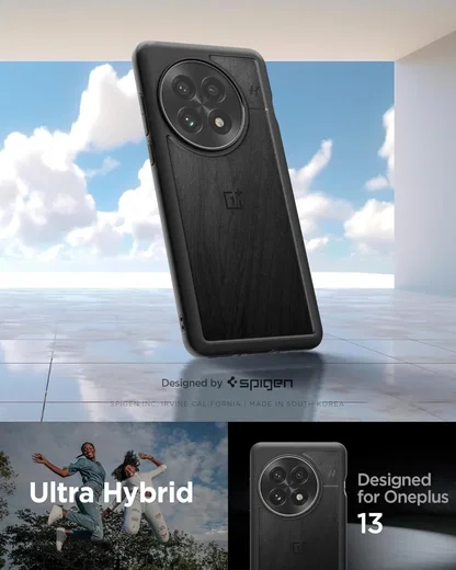 Spigen Ultra Hybrid OnePlus 13 Hoesje Back Cover Matte Zwart afbeelding 4