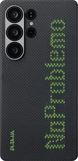 PITAKA x Aries Tactile Woven Samsung Galaxy S25 Ultra Hoesje Dun MagSafe Zwart afbeelding 1