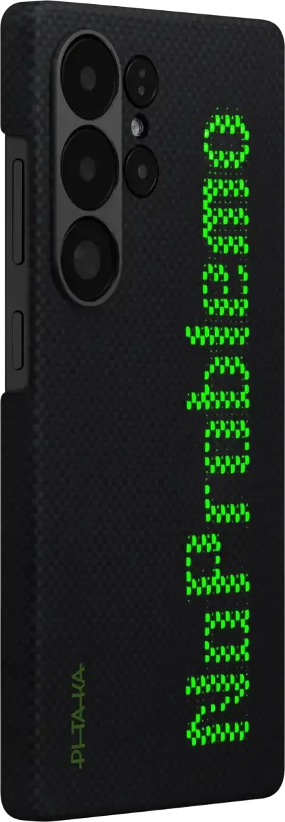 PITAKA x Aries Tactile Woven Samsung Galaxy S25 Ultra Hoesje Dun MagSafe Zwart afbeelding 2