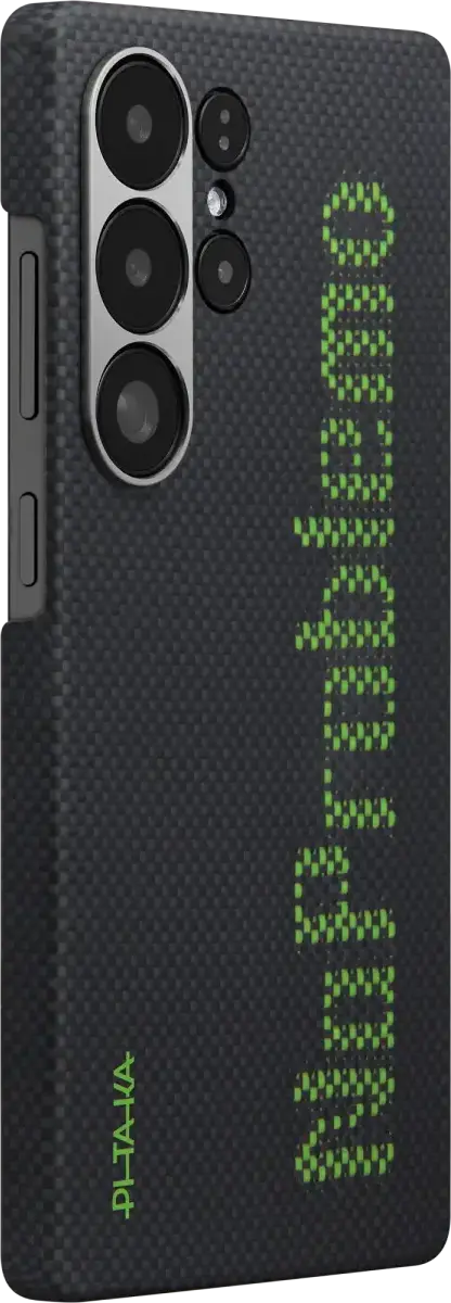PITAKA x Aries Tactile Woven Samsung Galaxy S25 Ultra Hoesje Dun MagSafe Zwart afbeelding 5