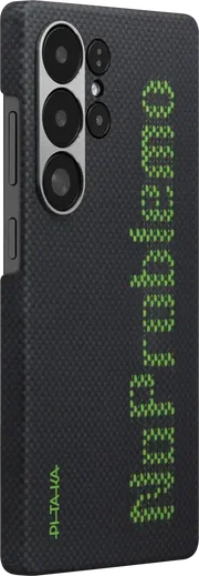 PITAKA x Aries Tactile Woven Samsung Galaxy S25 Ultra Hoesje Dun MagSafe Zwart afbeelding 5