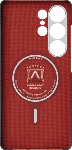 PITAKA x Aries Tactile Woven Samsung Galaxy S25 Ultra Hoesje Dun MagSafe Zwart afbeelding 7