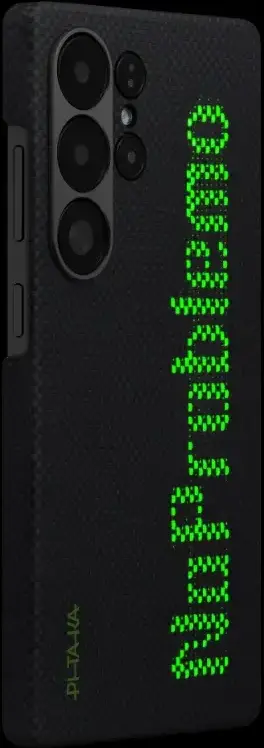 PITAKA x Aries Tactile Woven Samsung Galaxy S25 Ultra Hoesje Dun MagSafe Zwart afbeelding 4