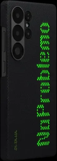 PITAKA x Aries Tactile Woven Samsung Galaxy S25 Ultra Hoesje Dun MagSafe Zwart afbeelding 4