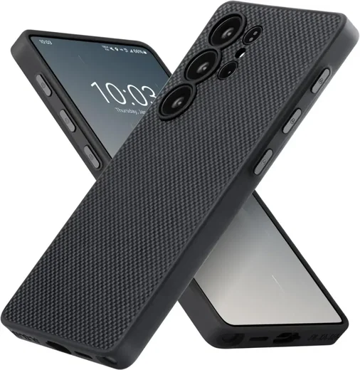 PITAKA Cairn Aaron Button Samsung Galaxy S25 Ultra Hoesje Dun MagSafe Zwart afbeelding 1