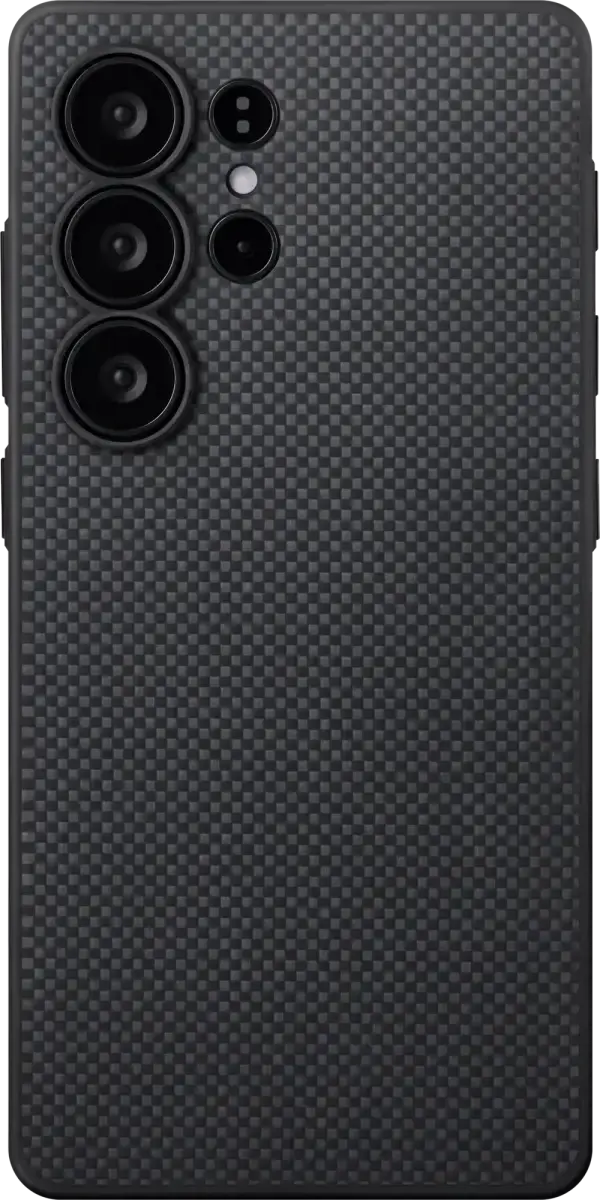 PITAKA Cairn Aaron Button Samsung Galaxy S25 Ultra Hoesje Dun MagSafe Zwart afbeelding 2