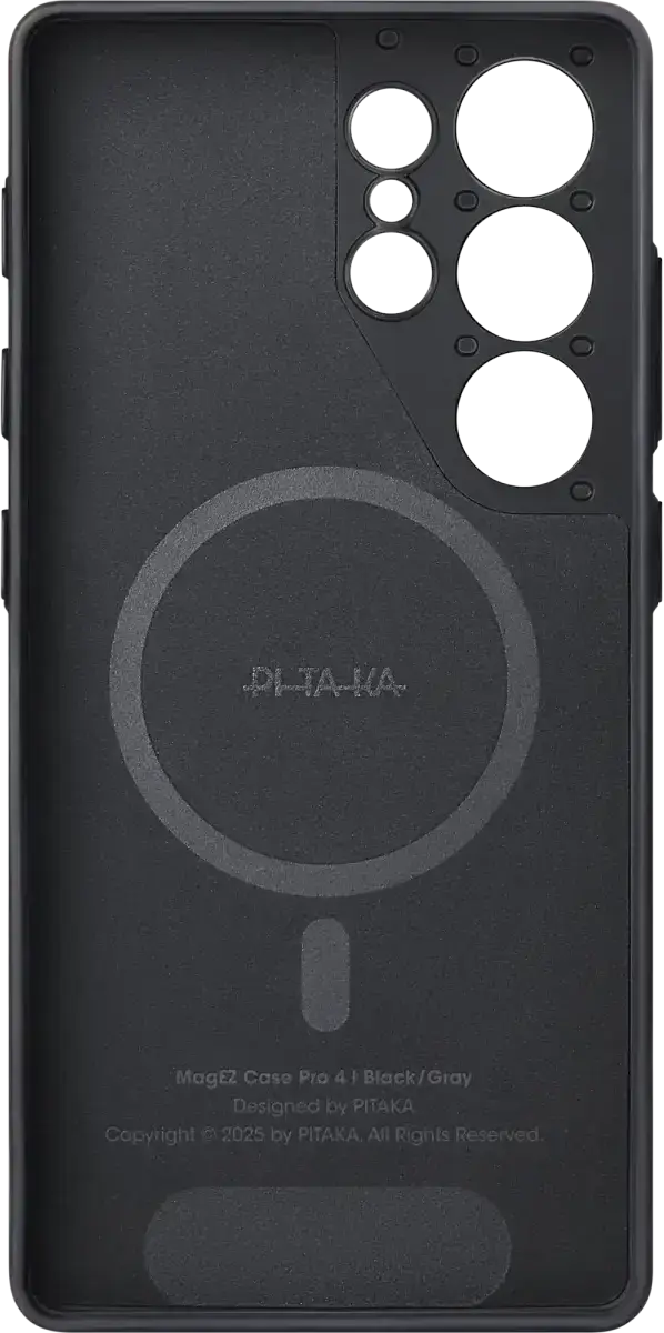 PITAKA Cairn Aaron Button Samsung Galaxy S25 Ultra Hoesje Dun MagSafe Zwart afbeelding 15