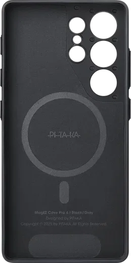 PITAKA Cairn Aaron Button Samsung Galaxy S25 Ultra Hoesje Dun MagSafe Zwart afbeelding 15