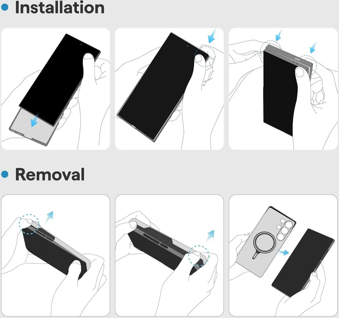 PITAKA Cairn Aaron Button Samsung Galaxy S25 Ultra Hoesje Dun MagSafe Zwart afbeelding 10